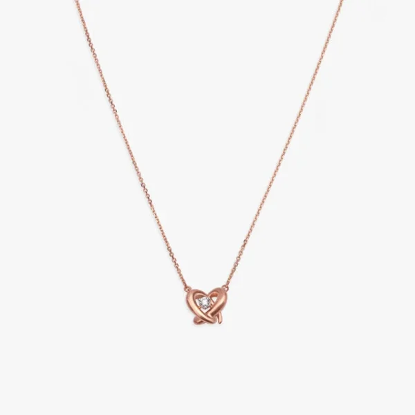 Dainty Heart Diamond Necklace