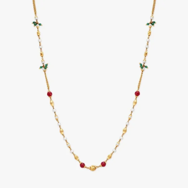 Exquisite Beaded Gold Chain